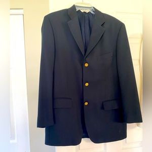 Handsome sharp looking men's blazer size 41R Navy Blue